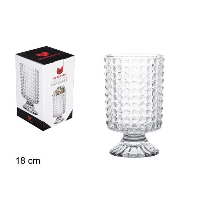 VASO DI VETRO MARGARET 18 CM